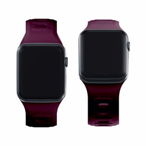 3mk silikoonrihm Apple Watchile, 38/40/41/42 mm, Mulberry, väike suurus