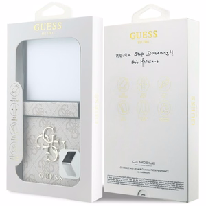 Roosa Guess Big 4G Logo ümbris Samsung Galaxy Z Flip8 telefonile