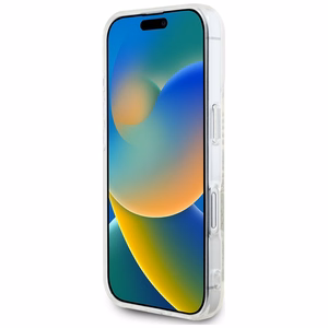 Karl Lagerfeld IML Rhinestones Logo iPhone 16 Ümbris - Läbipaistev