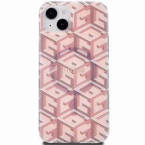 GUESS ümbris jaoks IPHONE 15 compatible with MagSafe GUHMP15SHGCUSTGP (IML GCUBE) roosa