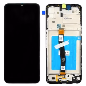 LCD screen Samsung A226 A22 5G  with touch screen and frame original Black (service pack)
