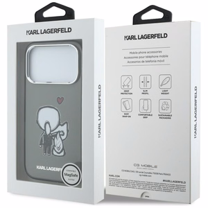 Karl Lagerfeld Karl & Choupette Back MagSafe Ümbris for iPhone 17 Pro Max - must