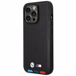 Ümbris BMW BMHMP14L22PTDK iPhone 14 Pro 6.1 "must / must Leather Stamp Tricolor Magsafe