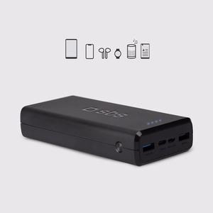 Powerbank Puro Fast 20000 mAh 2x USB-A + 1x USB-C - must