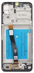 LCD screen Samsung A226 A22 5G koos touch screen ja frame Must original