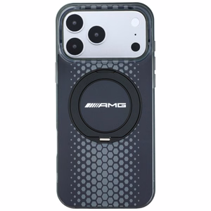 Mercedes AMG IML Double Layer Urban Line ümbris seadmele iPhone 18 Pro Max / 17 Pro Max, rõngastoega, MagSafe-ühilduv – must