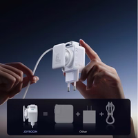 Laadija Joyroom "TCL05" valge GaN Ultra 45W (2xUSB-C) + "Type-C" 120cm 60W kaabel