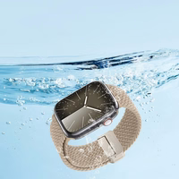 DUX DUCIS strap MIXTURE PRO stretchable braided jaoks Apple Watch 42 / 44 / 45 / 49 mm beige