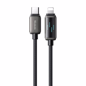 Mcdodo CA-2630 USB-C to Lightning kaabel, 36W, LED display, 1.2m