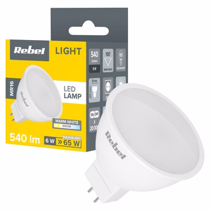 Rebel MR16 LED-lamp, 6 W, 3000 K, 230 V