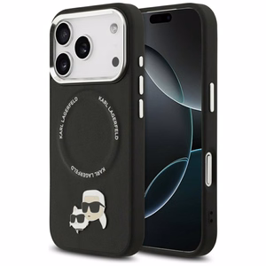 KARL LAGERFELD ümbris jaoks IPHONE 17 Pro Max compatible with MagSafe KLHMP17XPSMLRKCK (PU K&C Pins) must