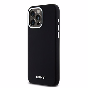 DKNY DKHMP15XSMCHLK iPhone 15 Pro Max6.7" must ümbris Liquid Silicone Small Metal Logo MagSafe