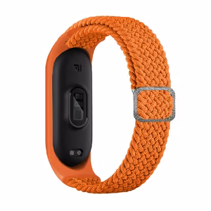 Braided Fabric Rihm Xiaomi Mi Band 3/4/5/6 oranž