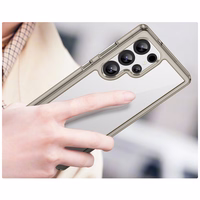 Outer Space Ümbris with Gel Frame jaoks Samsung Galaxy S25 Ultra - Clear must