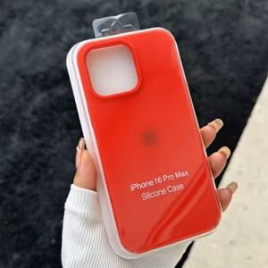 Telefoni ümbris Silicone Plastic Pack Apple iPhone 12 punane (pakendis)