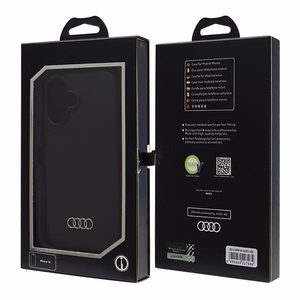 Audi Silicone Ümbris iPhone 16 6.1" must/must hardcase AU-LSRIP16-Q3/D1-BK