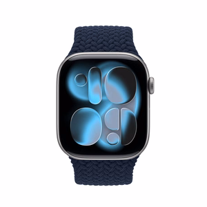 Crong Wave Band punutud Apple Watch rihm, 38/40/41/42 mm, tumesinine