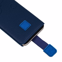 WONDER Deko Pouch Ümbris (Size L) jaoks Iphone 13 Mini/12 Mini/SE 2020/2022/7/8 tumesinine