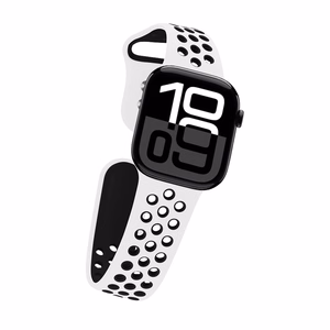 Crong Duo Sport rihm Apple Watch 38 / 40 / 41 / 42 mm, valge ja must