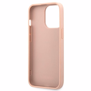 Guess GUHCP13XPSASBPI iPhone 13 Pro Max 6.7" розовый/розовый жёсткий чехол Saffiano Stripe