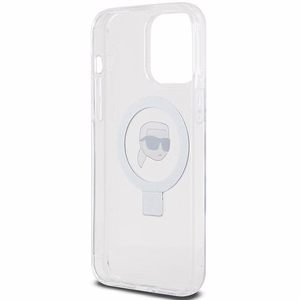 Karl Lagerfeld KLHMP15LHMRSKHH iPhone 15 Pro 6.1" белый/белый жёсткий чехол Ring Stand Karl Head MagSafe