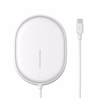 Baseus Induction Laadija LIGHT Magnetiline Iphone 12 koos tüüp C kaabel (WXQJ-02) valge