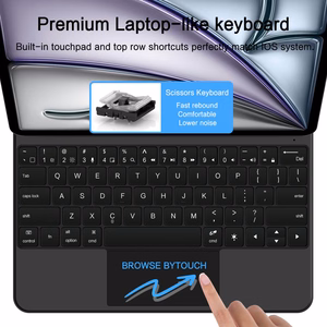 Чехол Tech-Protect Smartcase Magnetic с клавиатурой для iPad Pro 12.9” (2020/2021/2022) / 13” (2024/2025/2026) - чёрный