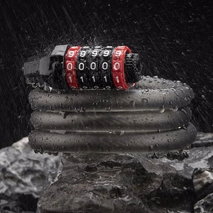 Rockbros RKS507-1BK jalgratta lukk koodiga 1.8 m - must