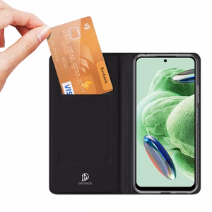 Чехол Dux Ducis Skin Pro для Xiaomi Redmi Note 12 Pro+ флип-крышка карточка бумажник подставка черный