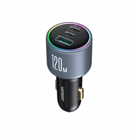 Autolaadija Joyroom "JR-CCN07" hall 100W (2xPD / 1xQC3.0) + "Type-C / Type-C" 100cm kaabel