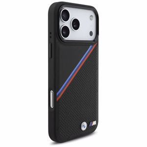BMW M Tricolor Metal Logo MagSafe Ümbris jaoks iPhone 17 Pro Max - Must