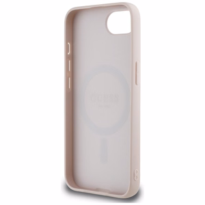 GUESS ümbris jaoks IPHONE 16e (SE 4 2025) compatible with MagSafe GUHMPSE4P4PGRSGP (PU 4G Circle W/ Classic Logo) roosa