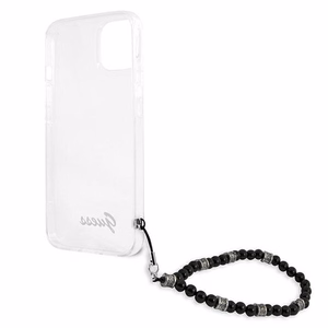 Guess GUHCP13MKPSBK iPhone 13 6.1" прозрачный жёсткий чехол Black Pearl