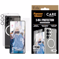 CARE by PanzerGlass Flagship 3in1 Ümbris + Glass + Lens Protective Kit jaoks Samsung Galaxy S25 Ultra