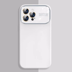 Soft Silicone Lens Ümbris jaoks Iphone 14 Pro Max valge