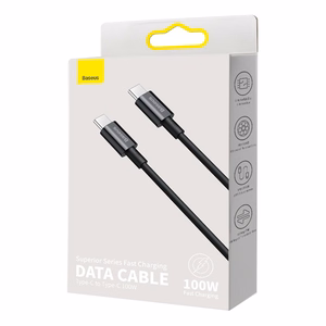 Baseus cabel Superior PD USB-C - USB-C 1,0m must 100W