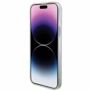 Guess IML Iridescent MagSafe ümbris jaoks iPhone 15 Pro - turquoise