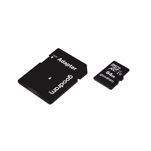 GOODRAM memory card microSD 64GB 100MB/s class 10 UHS I with adapter SD