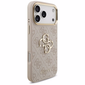 GUESS ümbris jaoks IPHONE 17 Pro Max GUHCP17XP4G4BCSP (PU W/ Big 4G Classic & Big Strap Metal Buttons) roosa