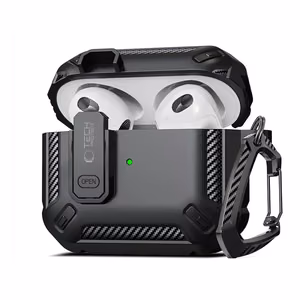 Tech-Protect X-Carbo Ümbris jaoks AirPods Pro 1 / 2 - must