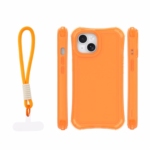 Safepop ümbris rihmaga iPhone 15 6,1" jaoks oranž