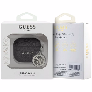 Guess 4G Strass Charm Case for AirPods 4 - Black