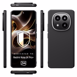 3mk Matt Ümbris jaoks Xiaomi Redmi Note 14 Pro+ - must