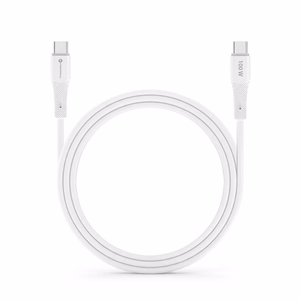 Кабель USB C to USB C Forcell F-Energy QC4.0 PD 5A 100W Silicone 1 m C347 белый