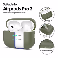 Tech-Protect Silicone Ümbris jaoks Apple AirPods Pro 1 / 2 - roheline