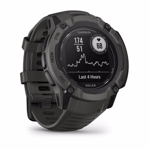 Garmin Instinct 2X Solar digitaalne GPS-nutikell, 2,79 cm (1,1"), MIP, 50 mm, 176 × 176 pikslit, puuteekraan, grafiit, satelliit-GPS