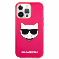 KARL LAGERFELD KLHCP13LCHTRP IPHONE 13 PRO / 13 6.1 "roosa / roosa ümbris GLITTER CHOUPETTE FLUO
