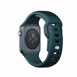 3mk silikoonrihm Apple Watchile, 38/40/41/42 mm, Evergreen, väike suurus