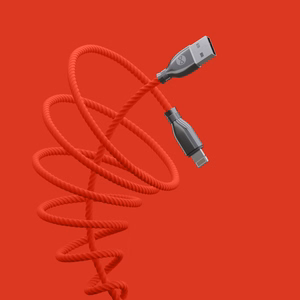 Forever Tornado kaabel USB - Lightning 1,0 m 3A punane