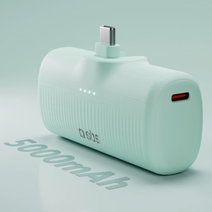 SBS EcoPower 5000 mAh 10W Powerbank with Built-in USB-C Port - Green